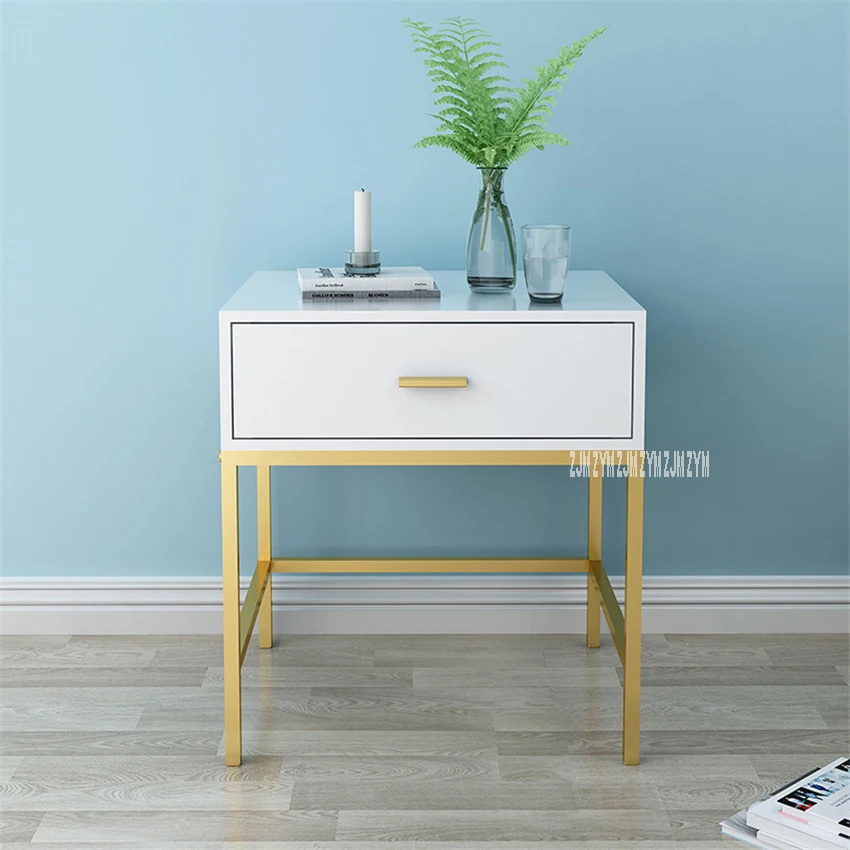 C01 Simple moderno Mini MDF armario para cabecera de cama dormitorio económico mesita de noche repisa mesita de noche armario pequeño de almacenamiento