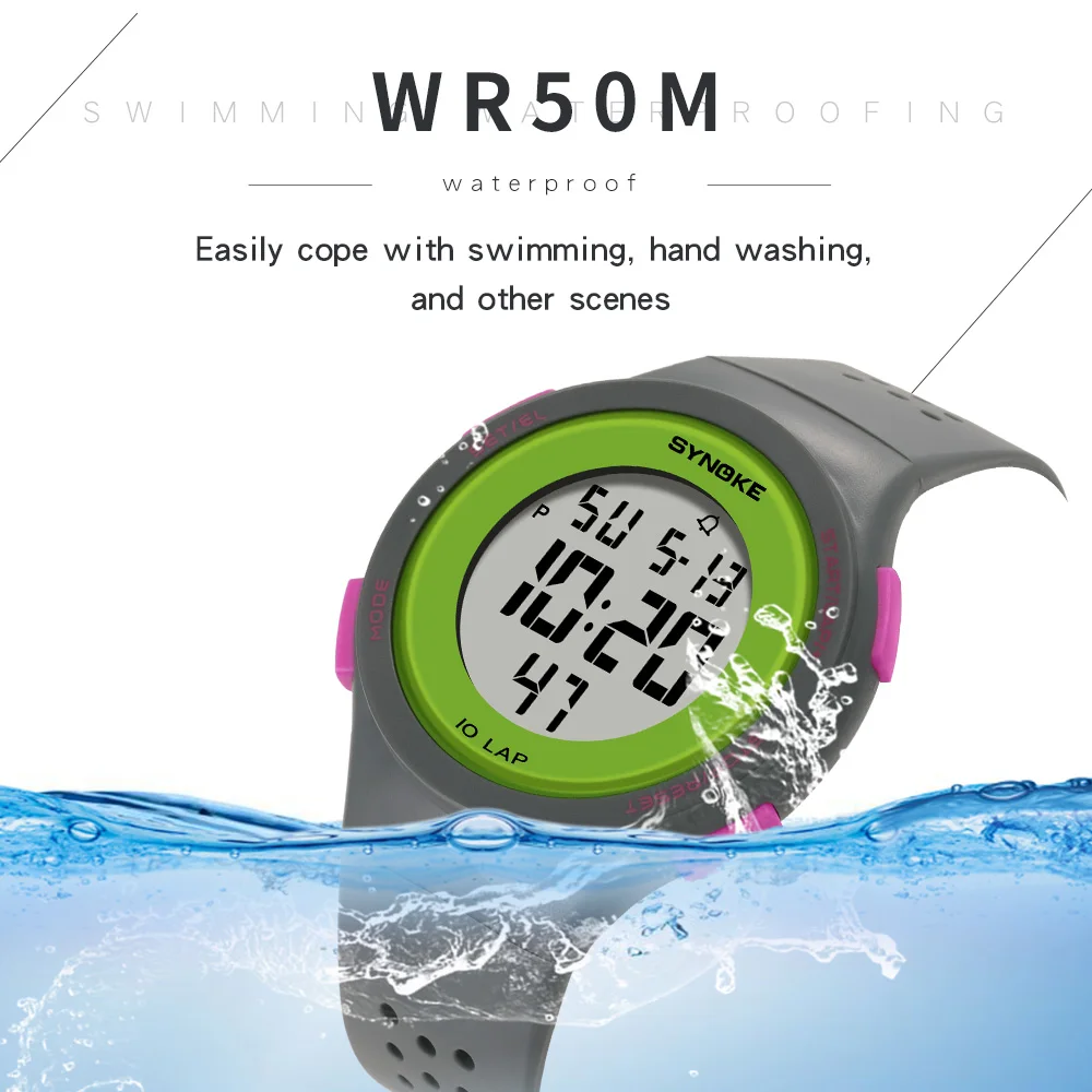 LED Digital Women\'s Watch Electronic Clock Man Swim Waterproof Sport Watches For Women Ultra-thin Wrist Watches Relogio Feminino