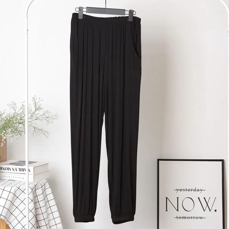 Plus Size 7XL 150KG Autumn Thermal pants High Elastic Waist Pants Ladies Loose Comfortable Sports Pants Big Sleepwear Pants