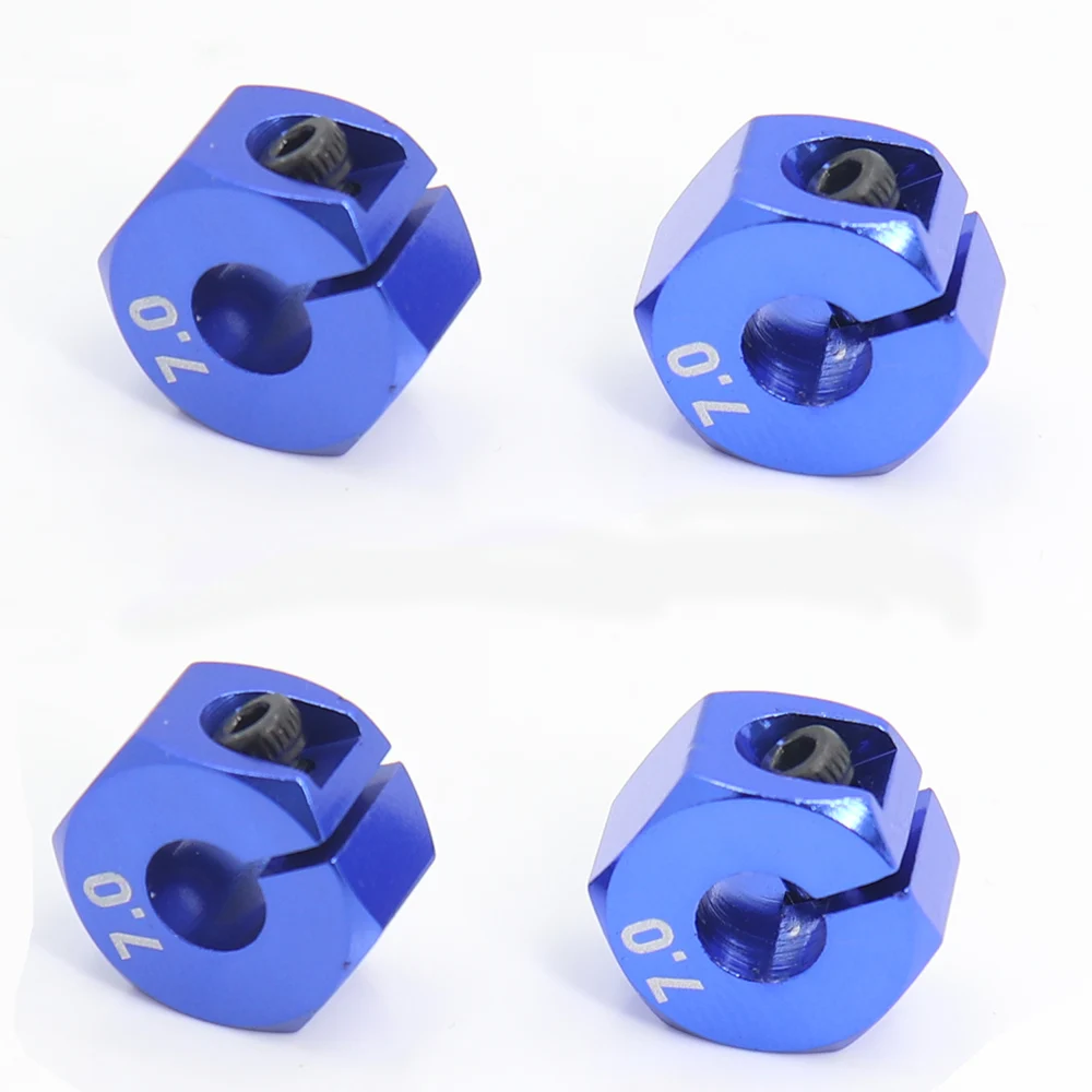 1/10 RC CAR 4PCS Metal 5mm Inside diameter Hubs 6/7/8/9/10 MM Thickness 12MM Wheel Hex Drive Adaptor 1:10 For SCX10 CC01