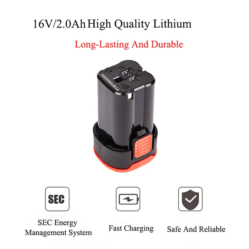 SCANS B216201P 16V/2.0Ah High-quality lithium battery apply to SCANS SC1161SC2161SC3161S160 drill impact drill screwdriver