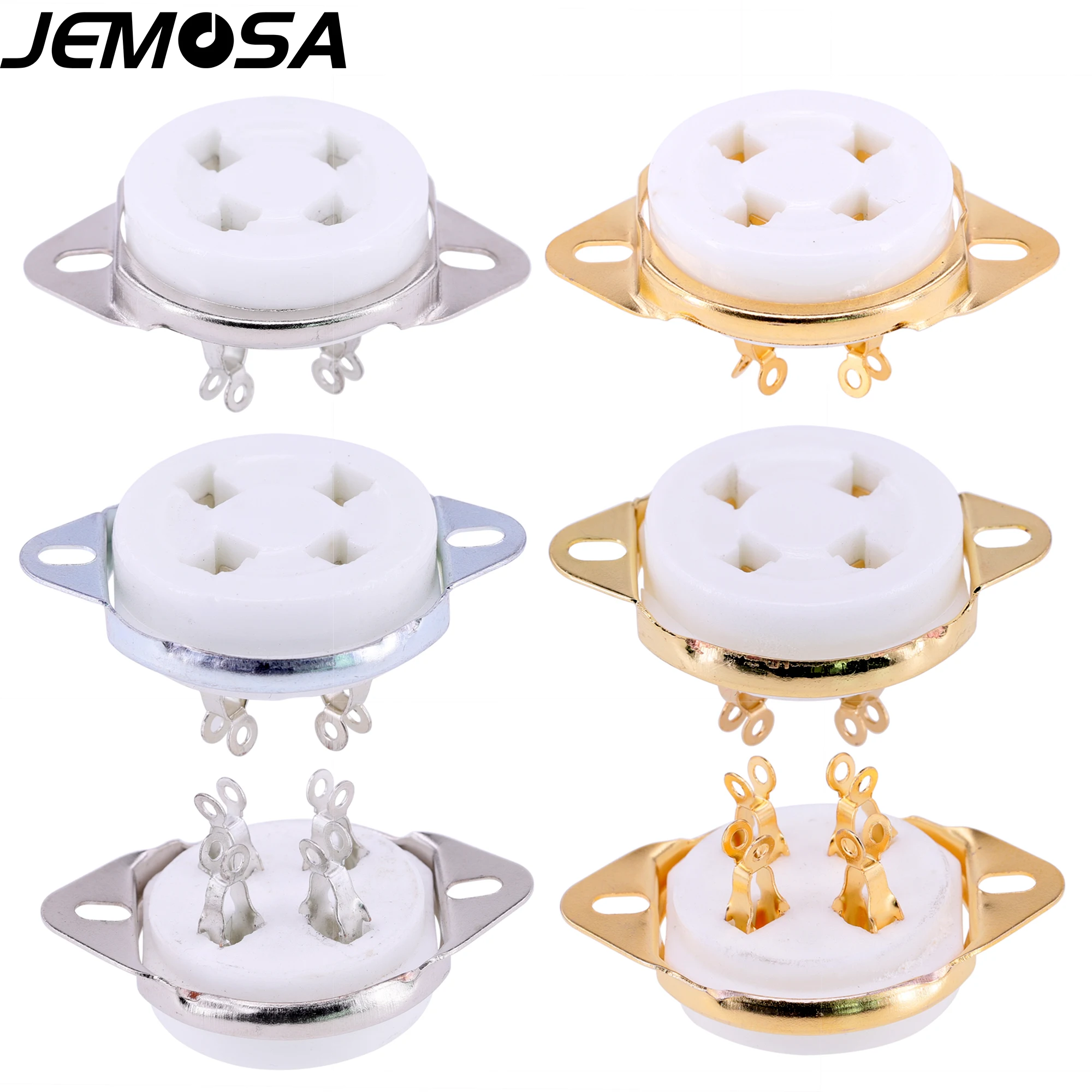 Ceramic 4pin Tube Socket Vacuum Tube Socket For 300B 2A3 811 274A 5Z3 572B 101D Vacuum Tube Amplifier Audio Vintage HIFI