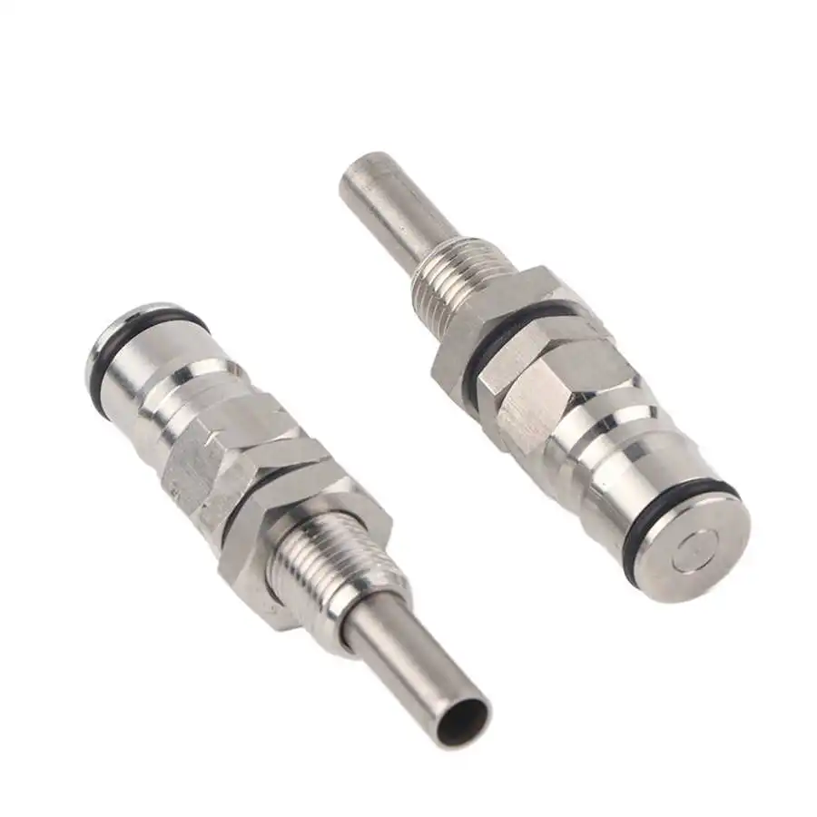 2pcs/ Set Stainless Steel Sturdy Keg Beer  Lock Post Pressure Relief Valve Beer Keg Homebrew Adapter Brewing Beer Connector