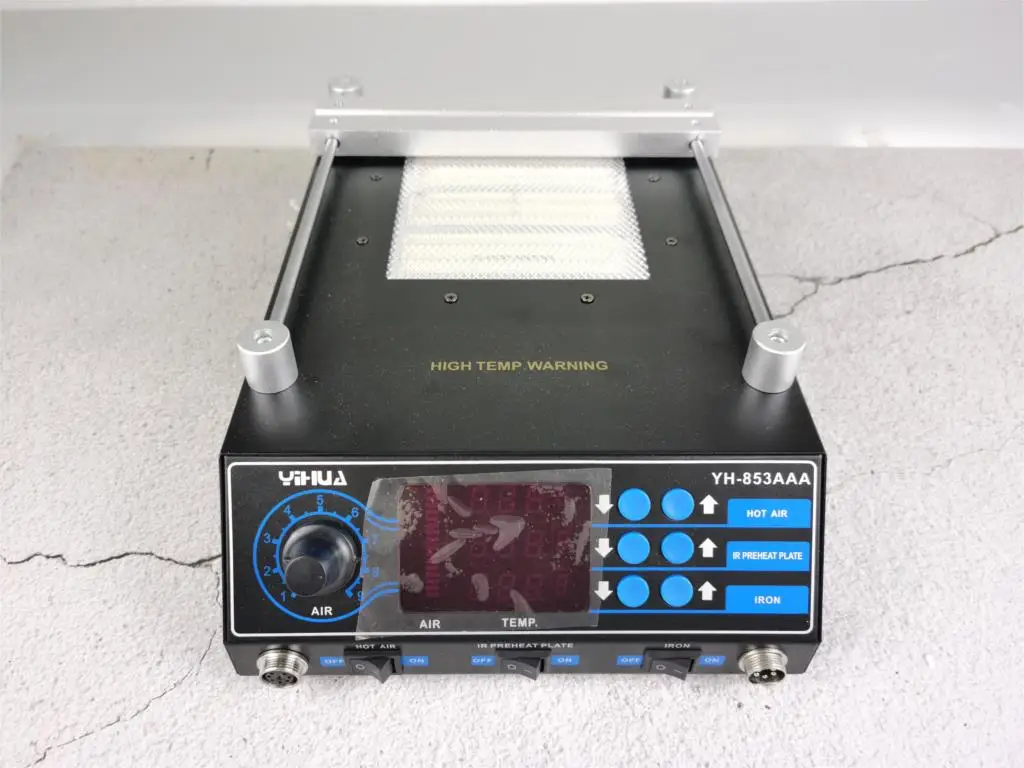 Yihua 853AAA Soldeerstation 3 In 1 Voorverwarmen Heteluchtpistool Soldeerbout Bga Rework Stations Lassen Pcb Desolderen Tool se