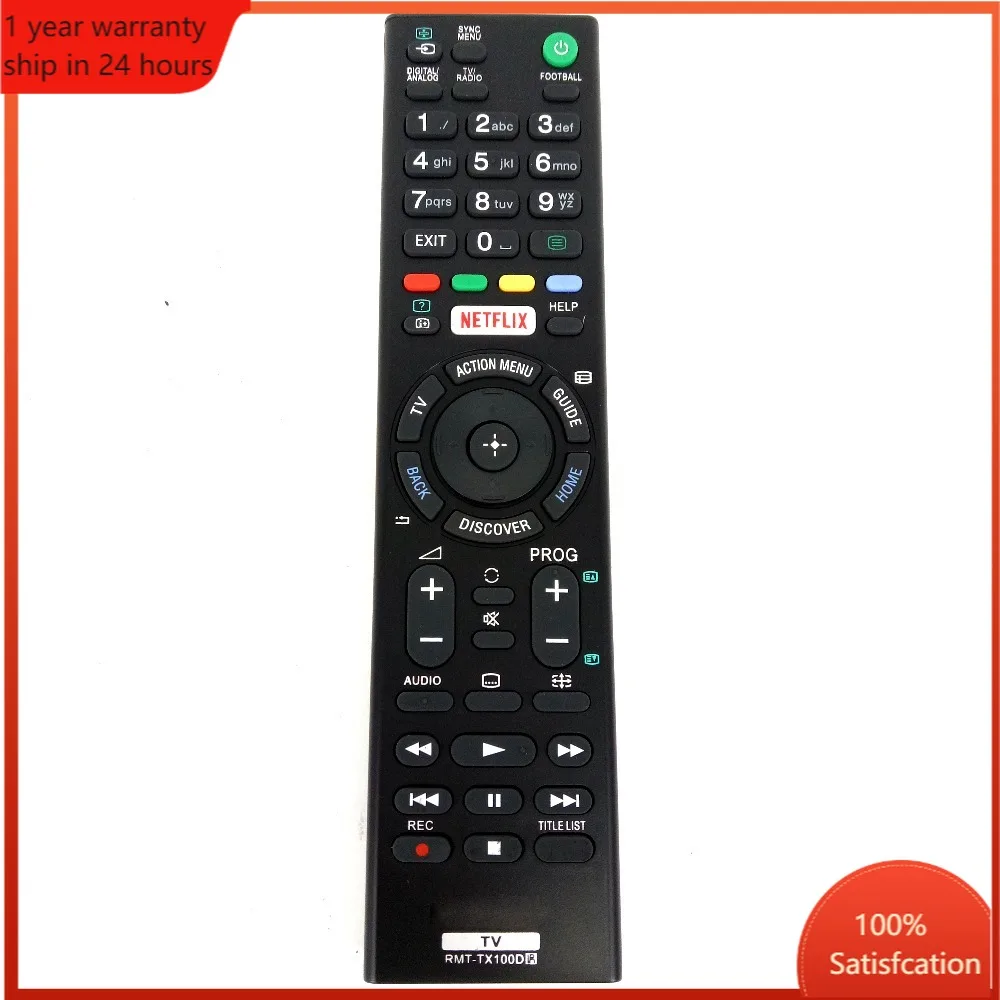 Hot Sale For Sony 4K HDR With Android TV Remote RMT-TX100D RMT-TX102D NETFLIX LED TV For KD-43X8301C KD-55XD8599 Fernbedienung