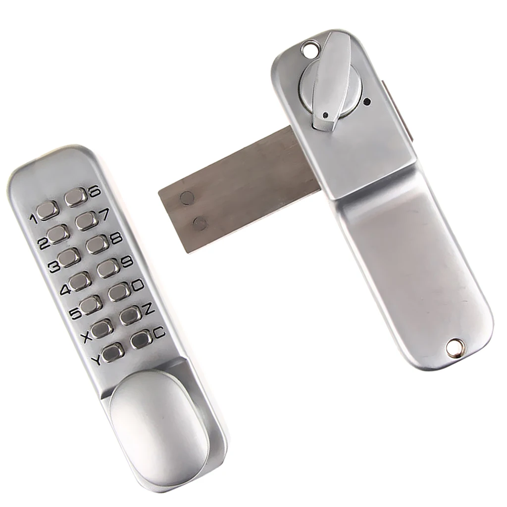 Password Button Door Latch Lock Pad Code Combination Accs Mechanical Keyless Doorknob Right Left Hand for Garage Office Gate