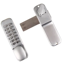 Password Button Door Latch Lock Pad Code Combination Accs maniglia per porta senza chiave meccanica destra sinistra per Garage Office Gate