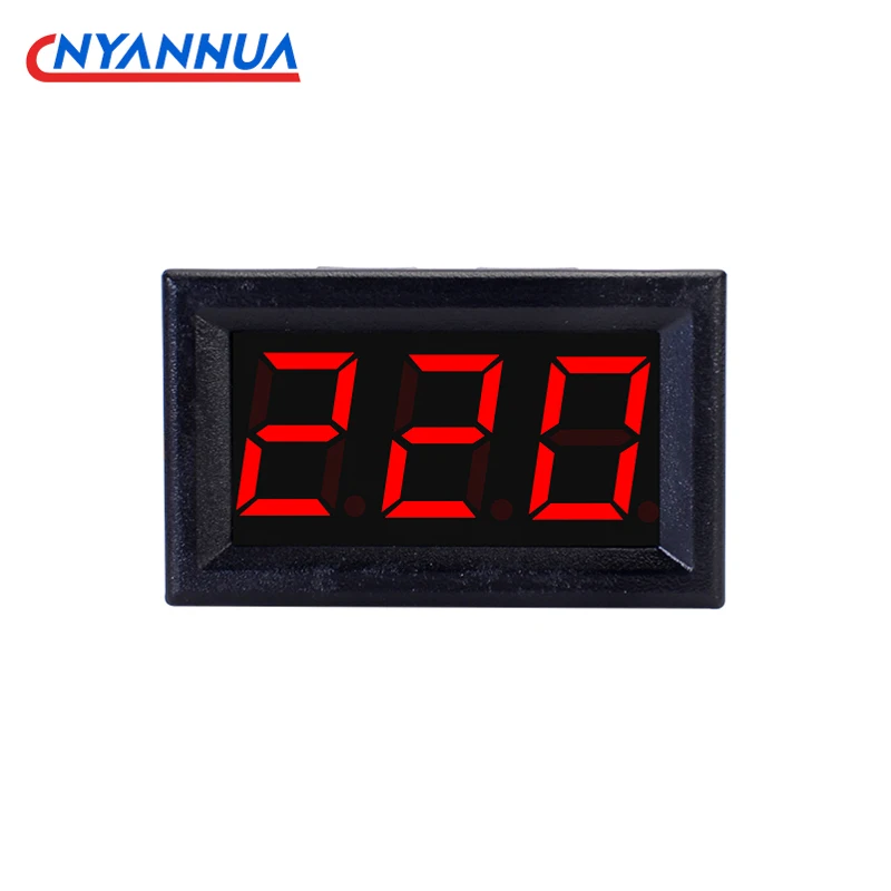 Calibro incorporato 48*29*22mm della AC50-500V numerica 50-60Hz del voltmetro di voltmetro di Digital Mini voltmetro