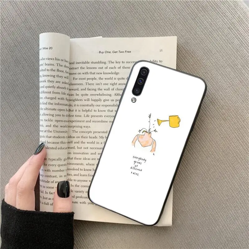 Yinuoda Great Aesthetic Flower art  Phone Case For Samsung Galaxy A7 A50 A70 A40 A20 A30 A8 A6 A8 Plus A9 2018