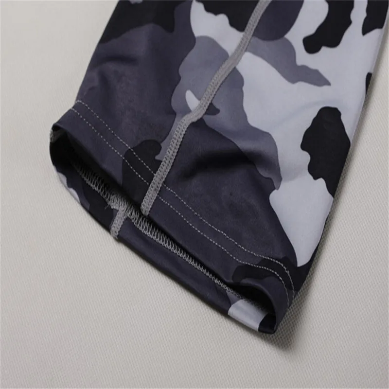 Running Compression Shorts Men Camouflage Bodybuilding Workout Tights Quick Dry Fit Gym Fitness Short Leggings Sport Underwear