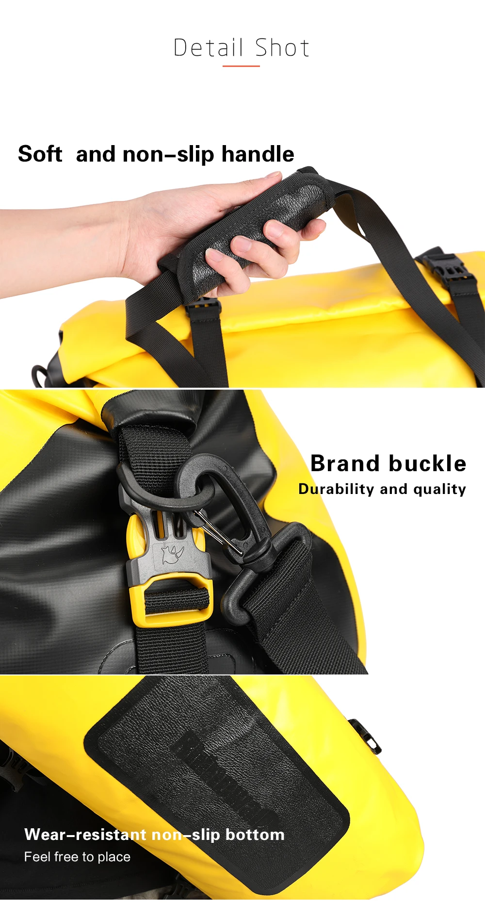 Rhino walk 20l fahrrad tasche wasserdicht mtb fahrrad koffer tasche hinten reisegepäck träger tragbarer sattels itz radfahren acessoriy – Detail 15