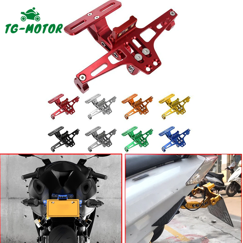 

TG-Motor Motorcycle Accessories Universal CNC Fender Eliminator License Plate Bracket For Yamaha YZF R1 R3 R6 R15 R25 R125 R1M