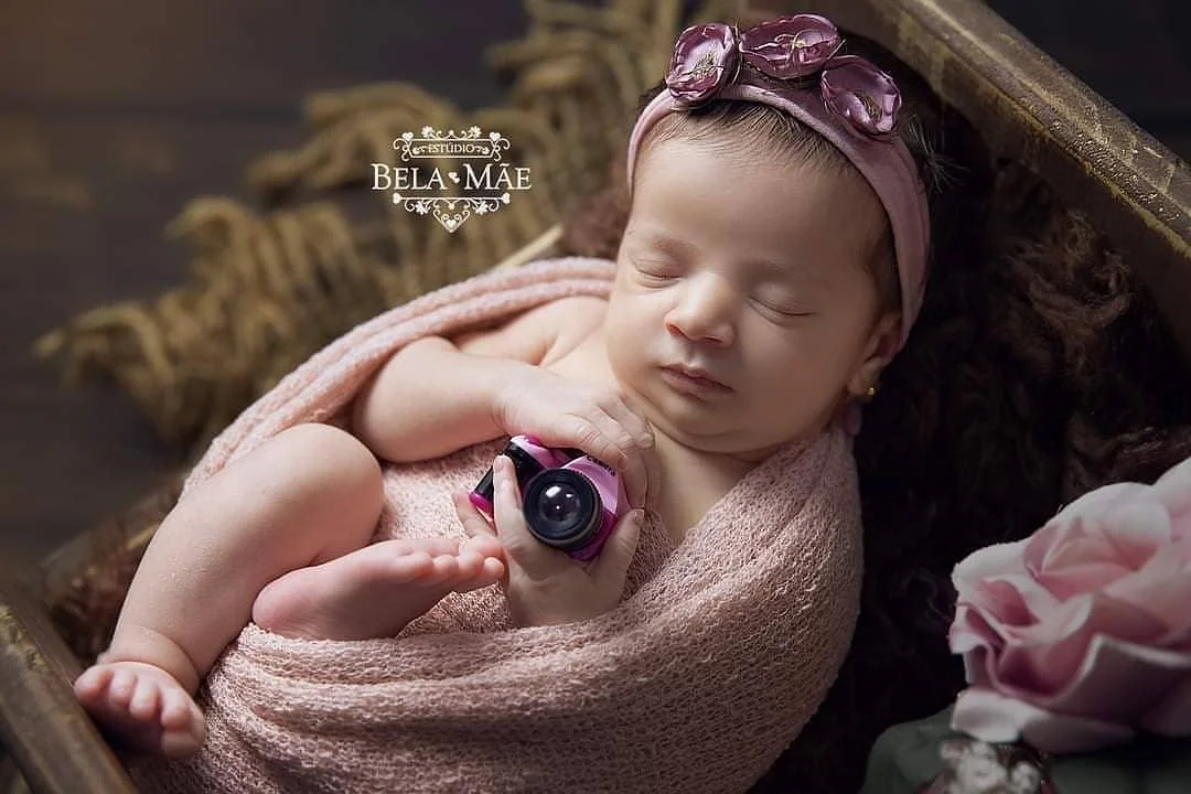 Newborn Photography Prop Mini Camera First DIY for Doll Baby Picture Prop  Bebe Foto Photographer Studio Shooting Accessories