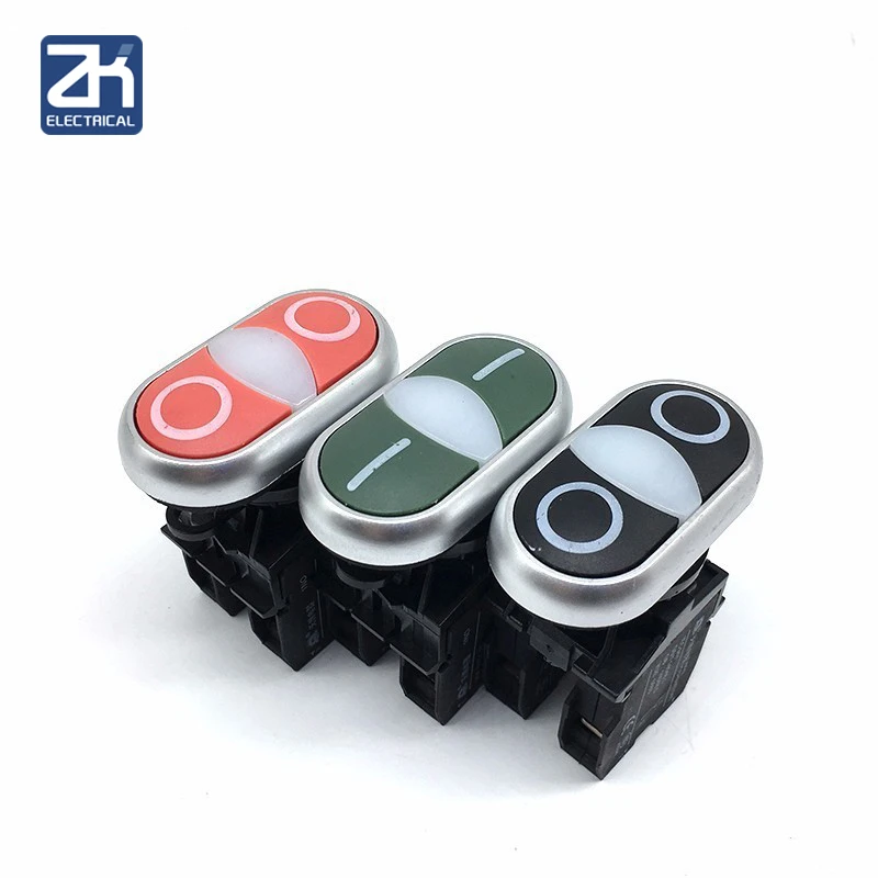 

Double operation button Machine switch 1NO+1NC or 2NO Start stop button switch 22mm