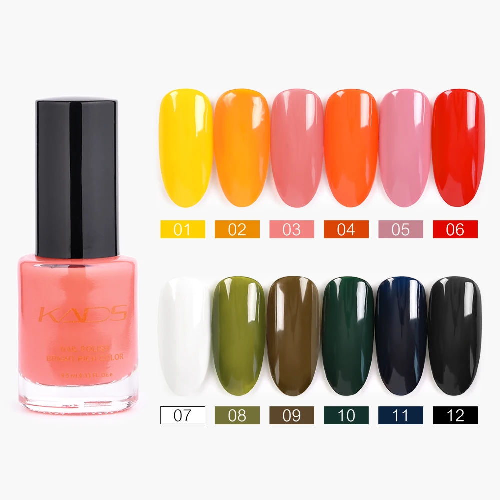 KADS 9.5ml Nail Polish Translucent Jelly Nail Vernis Nail Art Lacquer Manicure Mica Nail Polish Irregular Flakie Sequins Varnish