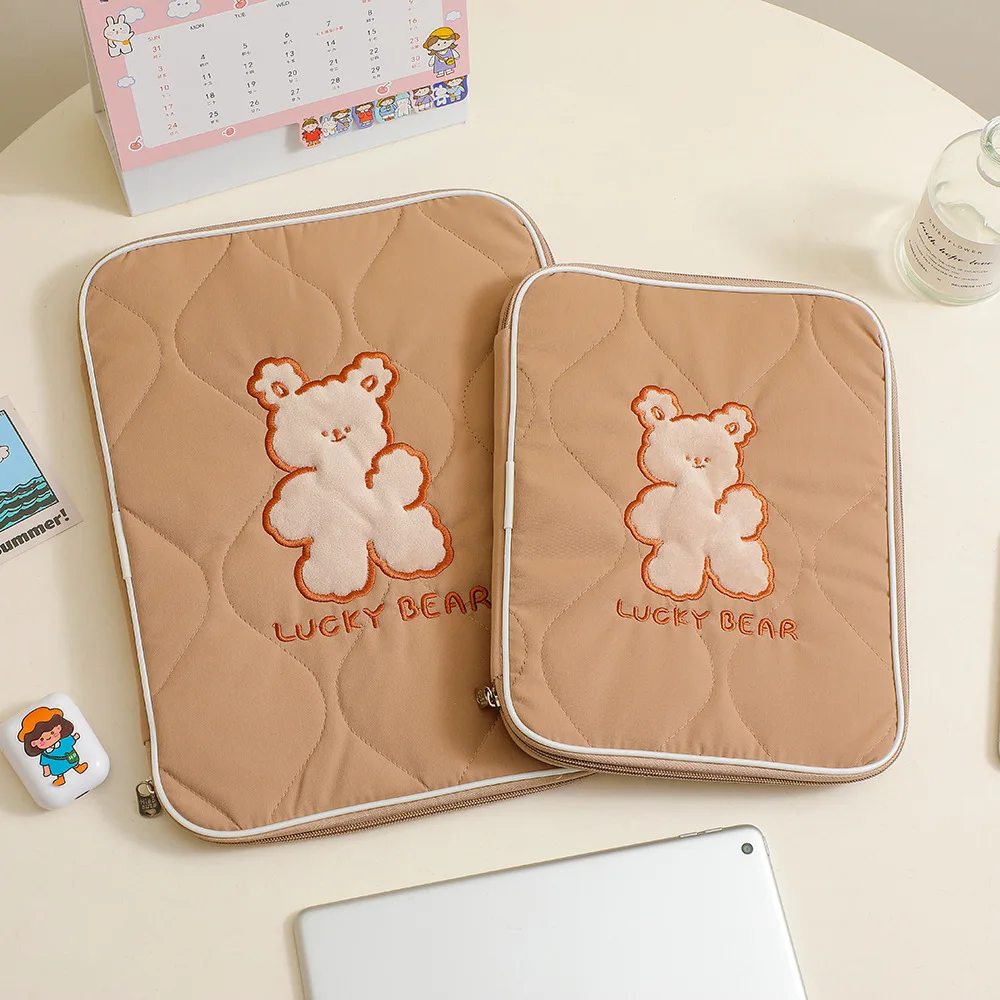 

Cartoon Bunny Laptop Liner Bag Tablet Case for Ipad 10. 10.5 Pro 11 Air 4 10.9 Protective Cover 13 Inch Portable Storage Pouch