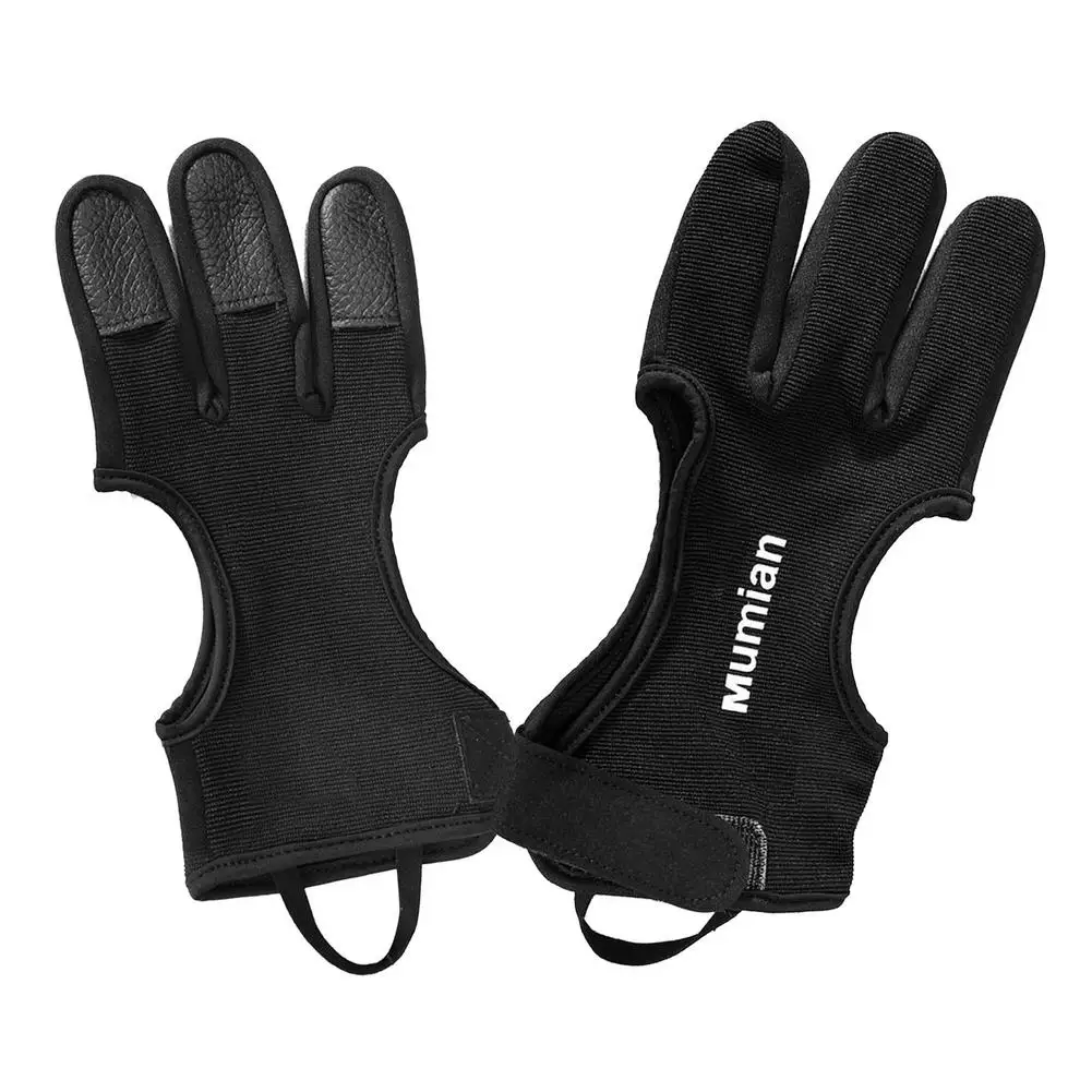 Glove Leather Fingertip Non-Slip Breathable 3 Finger Gloves Hunting Finger Protector Guard For Hunting Accesory