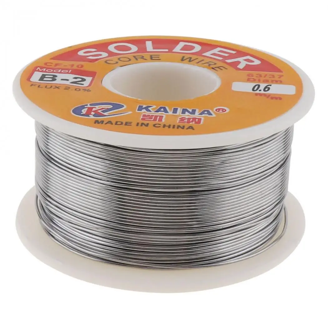 63/37 45FT 0.5 0.6 0.8MM 100g Tin Lead Solder Flux Soldering Welding Iron Wire Reel for Electronic Product Maintenance