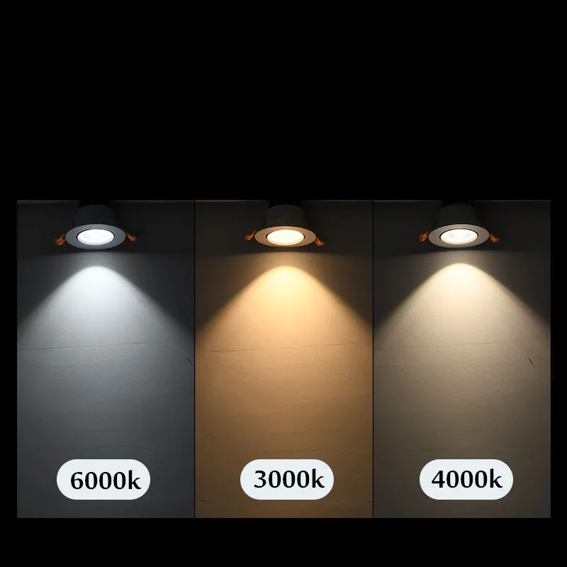 Imagem -05 - Luminária Embutida Redonda de Led 10 Lâmpadas Led Dimerizáveis de 5w 7w 9w 12w 15w 20w 30w para Iluminação Doméstica