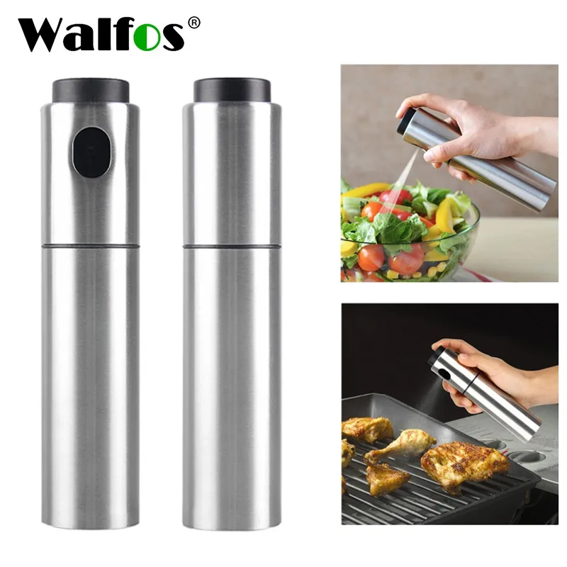 Walfos BBQ Baking Olive Oil Spray Bottle Oil Vinegar Spray Bottles Water Pump Gravy Boats Grill BBQ Sprayer Kitchen Tools Salad