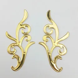 10pcs 34x67mm Filigree flower  Wraps Metal Charms For Embellishment Scrapbook  DIY Jewelry Metal Craft  Jewelry Accessories