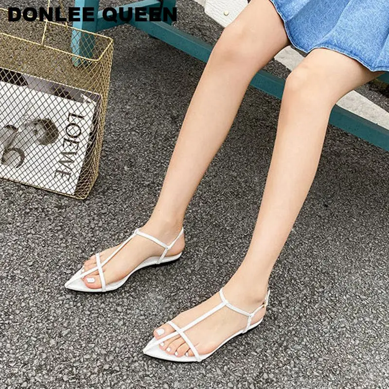 2020 Women Sandals Flat Gladiator Back Strap Beach Sandal New Fashion Summer Shoes Women Casual Walking Sandalias Mujer Vacation