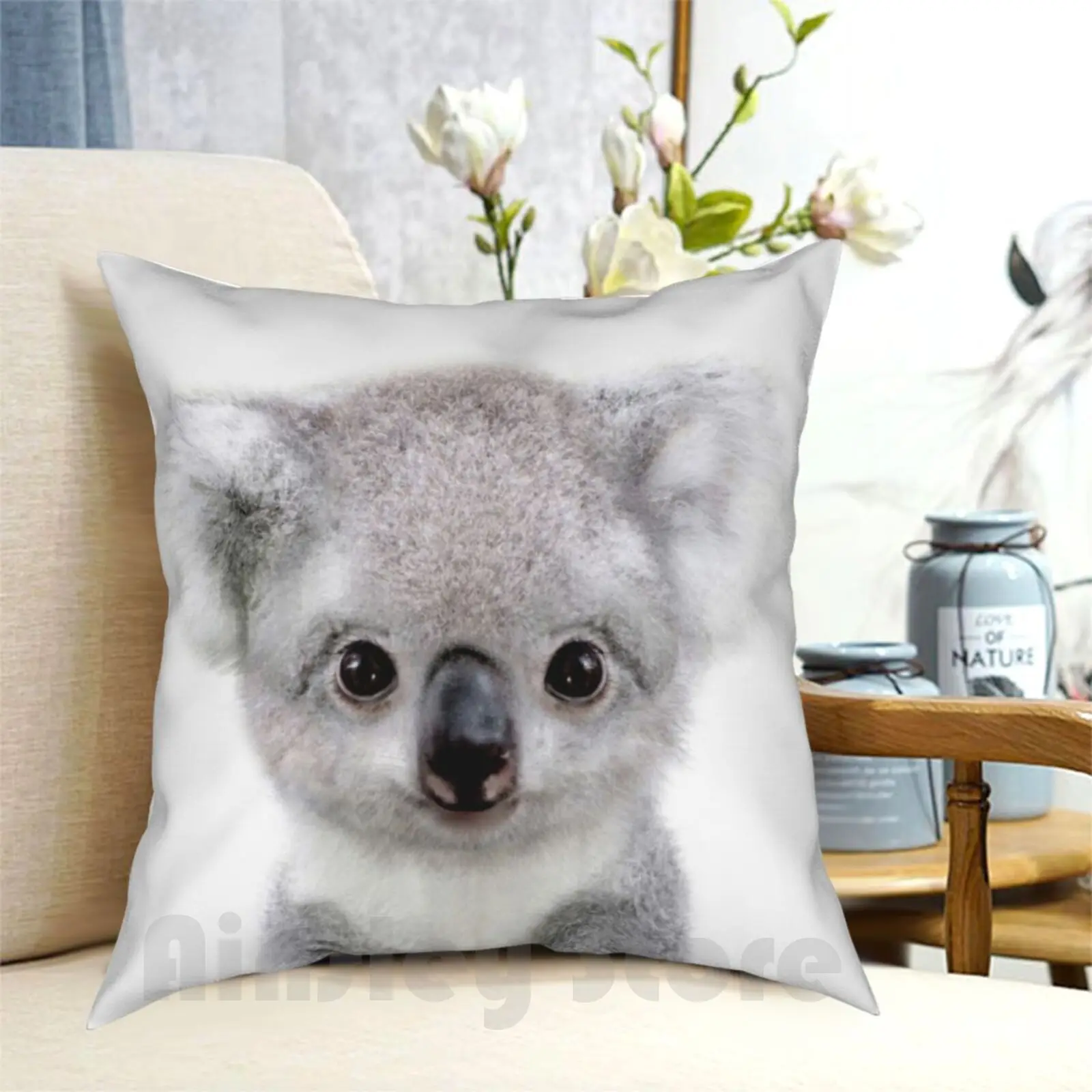 Koala Pillow Case Printed Home Soft Throw Pillow Koala Australia Animal Cute Kids Nursery Nursery Baby Baby