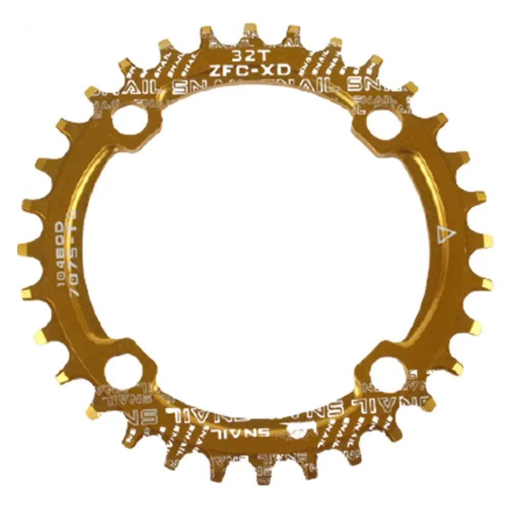 Bicycle Crank 104BCD Round Shape Narrow Wide 32T/34T/36T/38T MTB Chainring Bicycle Chainwheel Bike Circle Crankset Single Plate