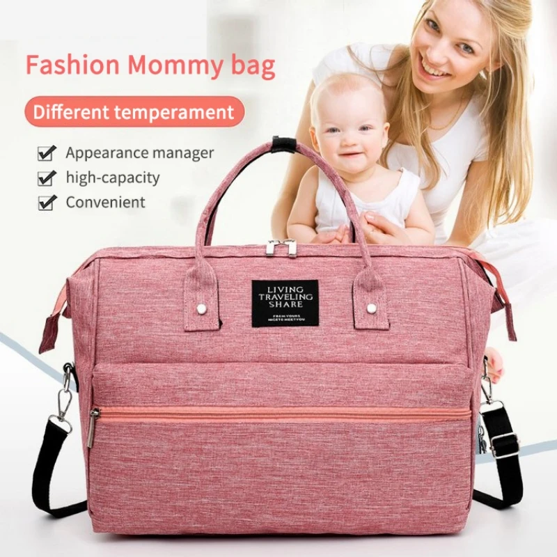 

UmaUbaby 2021 New All-match Leisure Diaper Bag Mummy Maternity Pack Multifunction Portable Mother and Baby Travel Diaper Handbag