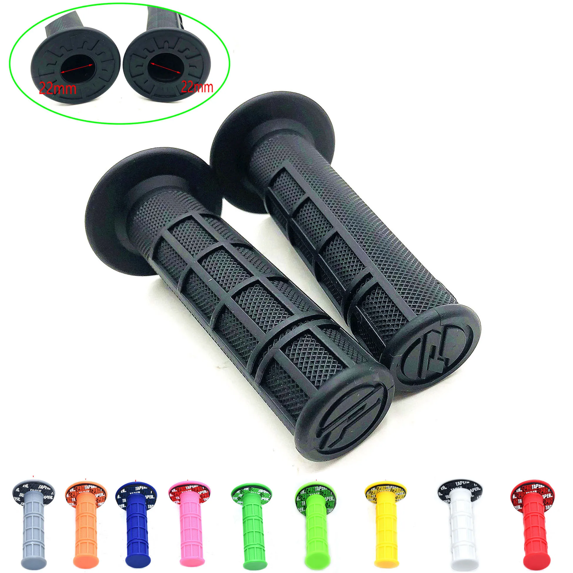 Handle Grip 22mm Grips left and right ATV Motorcycle Dirt Pit Bike Motocross 7/8