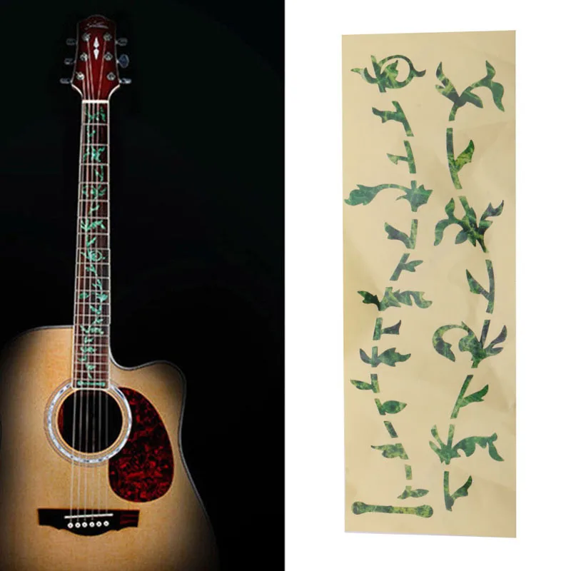 Mới Sóc Cây Đàn Guitar Acoustic Guitar Ốp Hoa Miếng Dán Fretboard Bút Decal DIY Q6PA