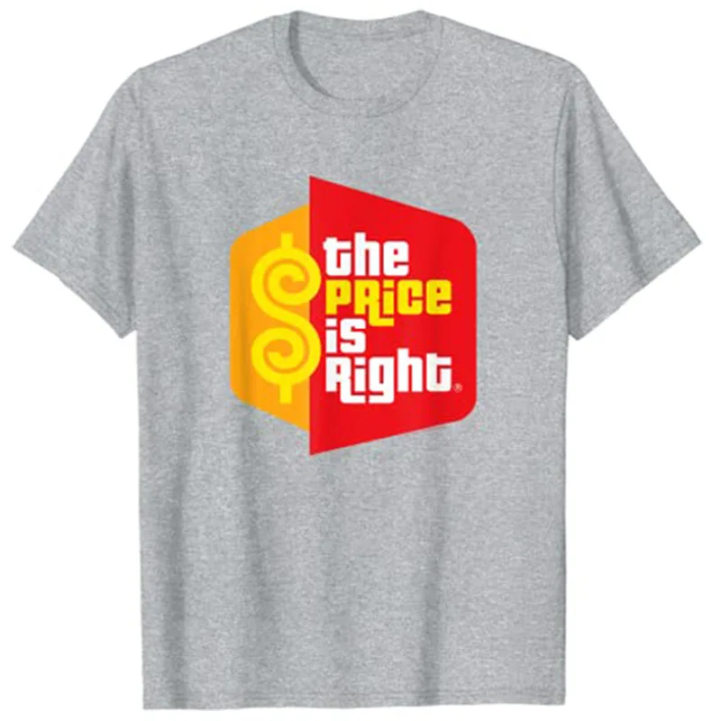 Price Is Right Logo Graphic T-Shirt Men Clothing Investor Transactions Tee Tops