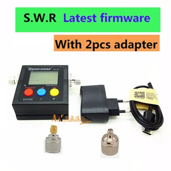Power Vswr 1.00-19.9 Digitale Swr Meter Vhf Uhf 125-525Mhz Surecom SW-102 Met 2 Stuks Rf adapter Baofeng Radio Walkie Talkie 120W