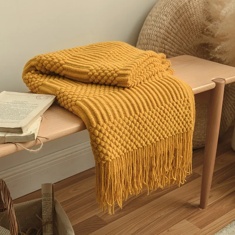 

Nordic Knitted Blanket Sofa Bed Decorative Bed Thread Blankets Sofa Office Nap Throw Blankets Soft Towel Bed Plaid Tapestry