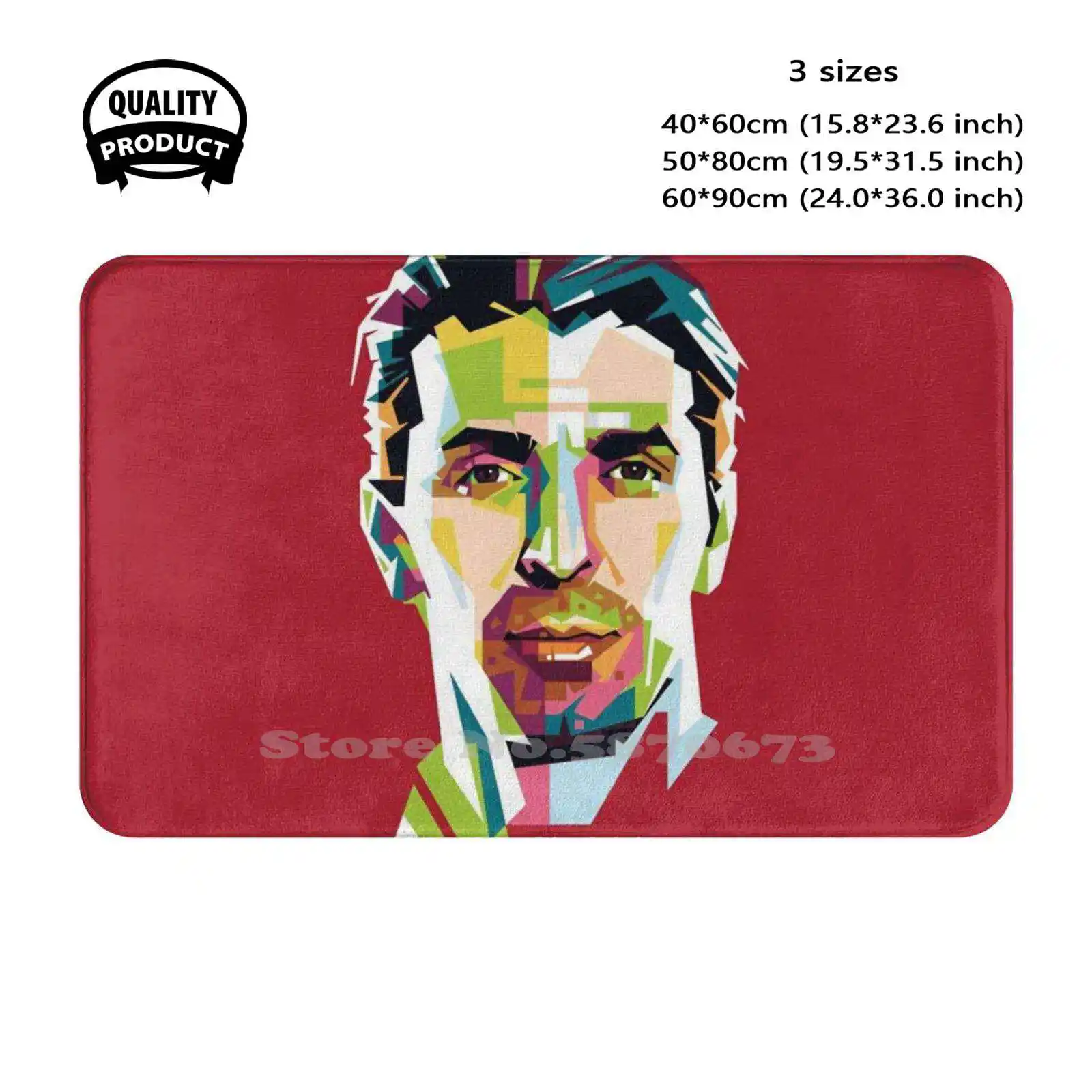 Face Buffon Art Soft Cushion Home Carpet Door Mat Car Rug Men Football Cool Soccer Player Style Handsome Action Love Gianluigi