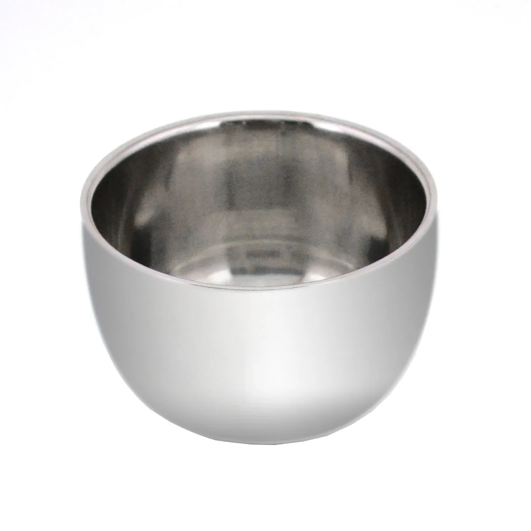 Stainless Steel Shaving Bowl Bubble Brush Beard Bowl Shaving Bubbling Bowl For Men Barber Shop Salon Mustache Care