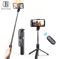 Bluetooth Selfie Stick Tripod Wireless Monopod Balance Handle Handheld Sports Camera Pole For iPhone Samsung Huawei Mobile Phone