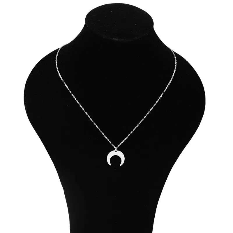 Male star same double-layer necklace clavicle chain sweater chain detachable long necklace street shooting Kpop stainless 14