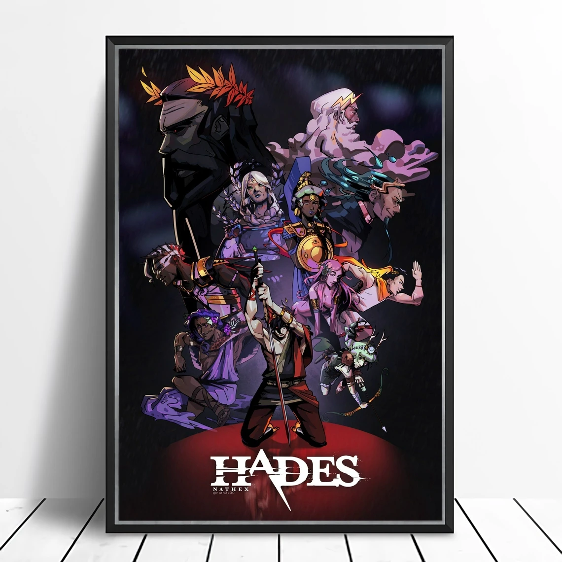 Hades Video Game Canvas Poster Home Wall Painting Decoration (No Frame)