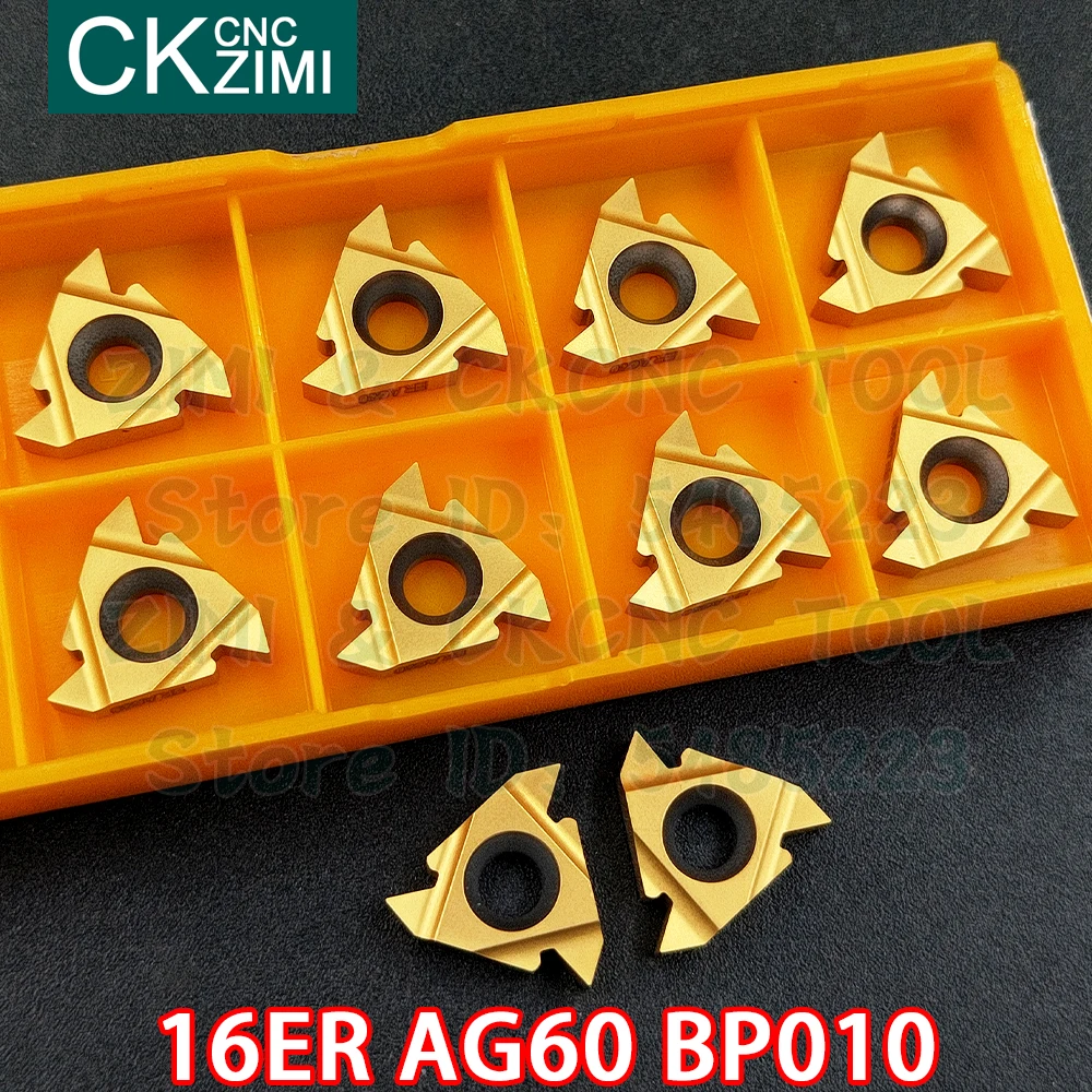 16ER AG60 BP010 insertos de carburo de rosca externa inserta herramientas Herramientas de roscado de Metal CNC torno de inflexión de herramientas de corte de acero