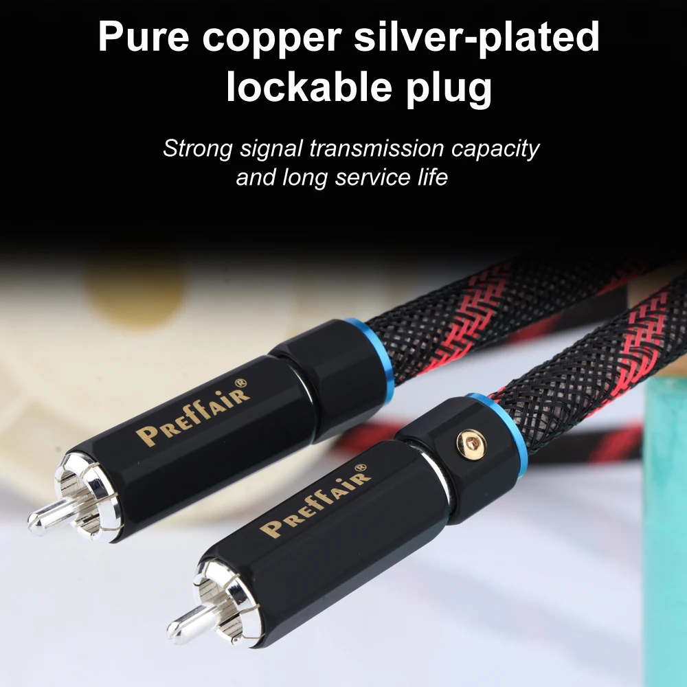 Hi End Preffair 5N OCC Copper Coaxial Digital Cable Fever Audio Cable AES/EBU Hifi RCA to RCA Signal Cable