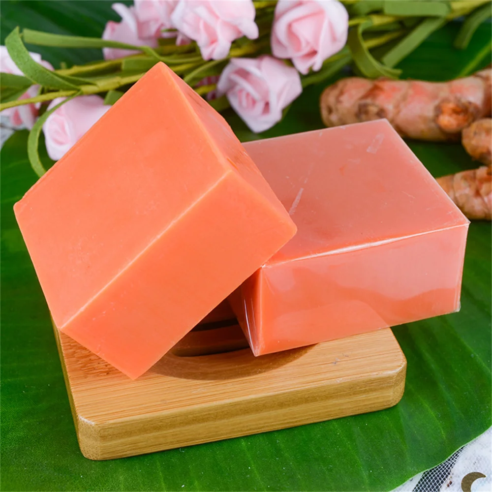 100g Face Care Essential Handmade Wash Removal Acne Treatment Oil Control Moisturizing Whitening Turmeric Soap