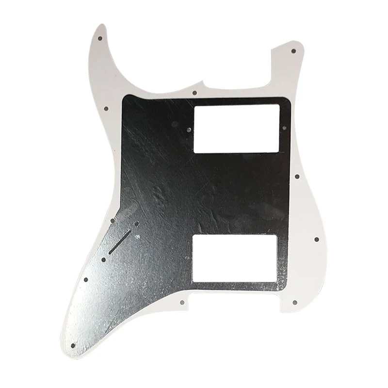 Pleroo Guitar Accessories Pickguards No Control Hole With 11 Screws For Fender Standard ST HH Strat Guitar With PAF Humbu