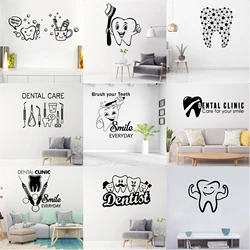 Cepillo de dientes, pegatina de vinilo para pared, adhesivo para habitación de niños, cocina, tienda de dentista, decoración del hogar, adhesivo impermeable para pared