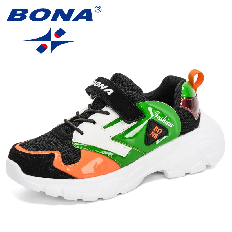 BONA-Zapatillas deportivas para niños, Tenis ligeros, transpirables, para correr y caminar, 2020