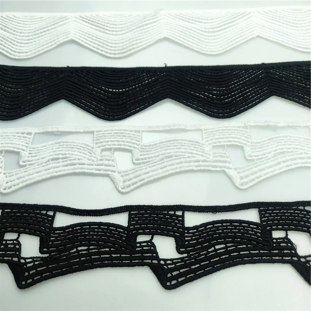 5cm Width Embroidered Lace Fabric 1 yard Classical Water soluble Lace trims for Garment Sewing Accessories