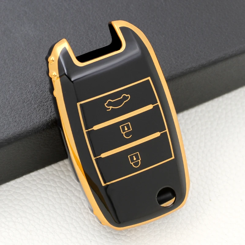 

New Car Remote Key Case Cover Shell Fob For KIA RIO K2 K3 K5 Optima Sorento Forte Sportage Cerato Ceed Picanto Auto Accessories