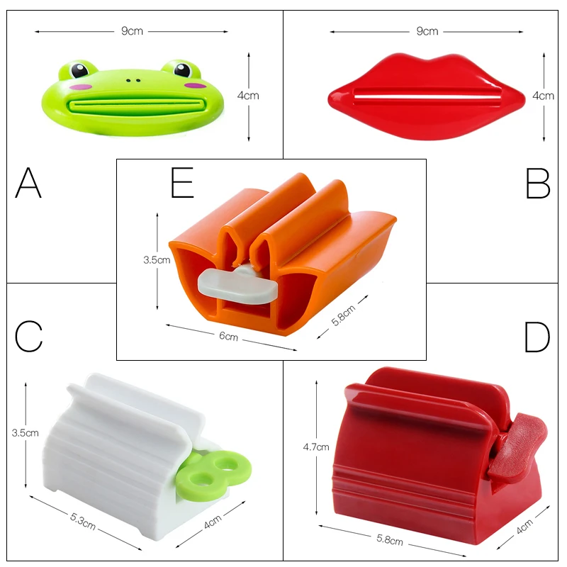 الكرتون الحيوان معجون الأسنان عصارة العناية بالفم أنبوب مستحضرات التجميل المتداول الضغط موزع منظف للوجه الصحافة معجون الأسنان حامل #6