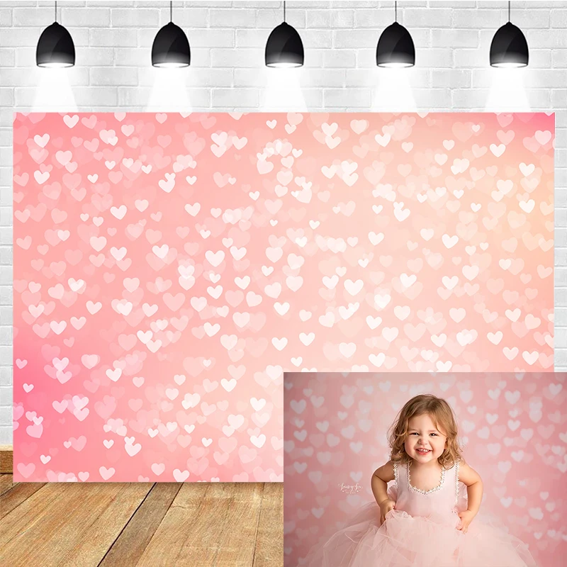 Mocsicka Child Portrait Photography Background Pink Bling Decoration Baby Shower Photo Backdrops Custom Poster Banner