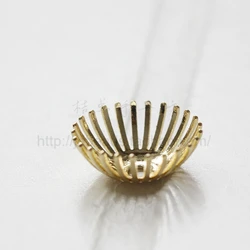 DIY Supply-Solid Brass Finding Bead Cap - 15x6.5mm (3583C)